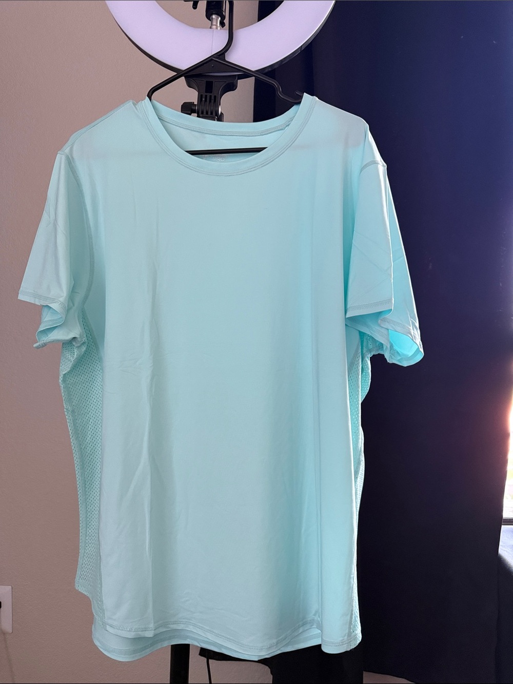liberty Light Aqua Short Sleeve Performance Tee